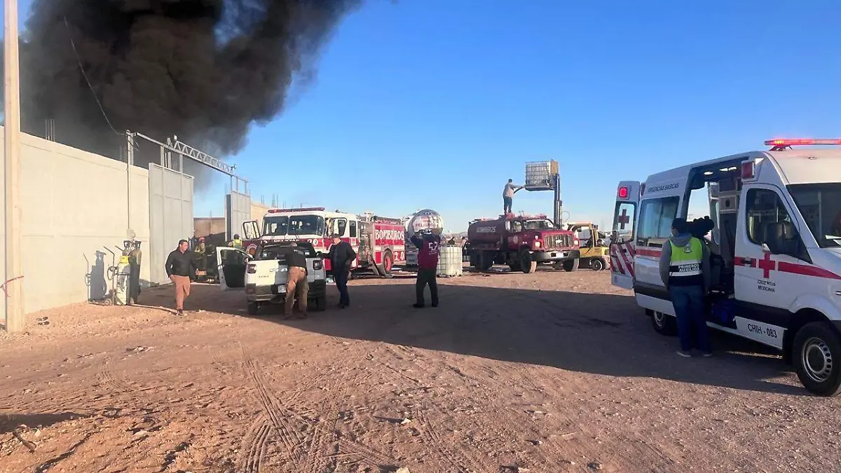 Incendio bomberos